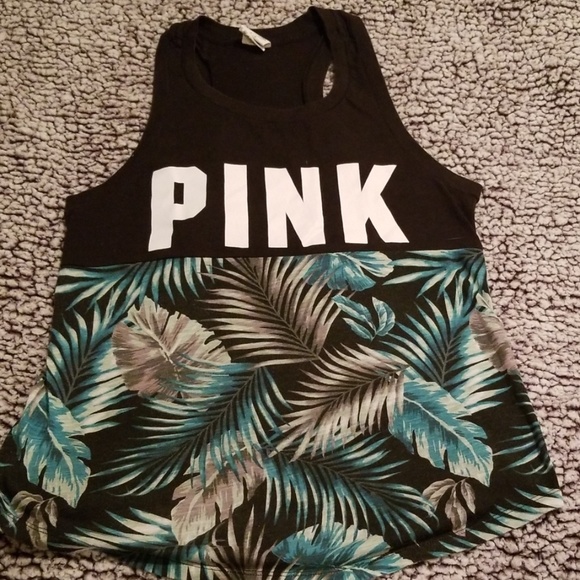 PINK Victoria's Secret Tops - Pink vs "PINK" Hawaiian Tank Top Small Nwot